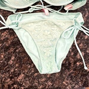 Turquoise Lace Bikini Bottoms